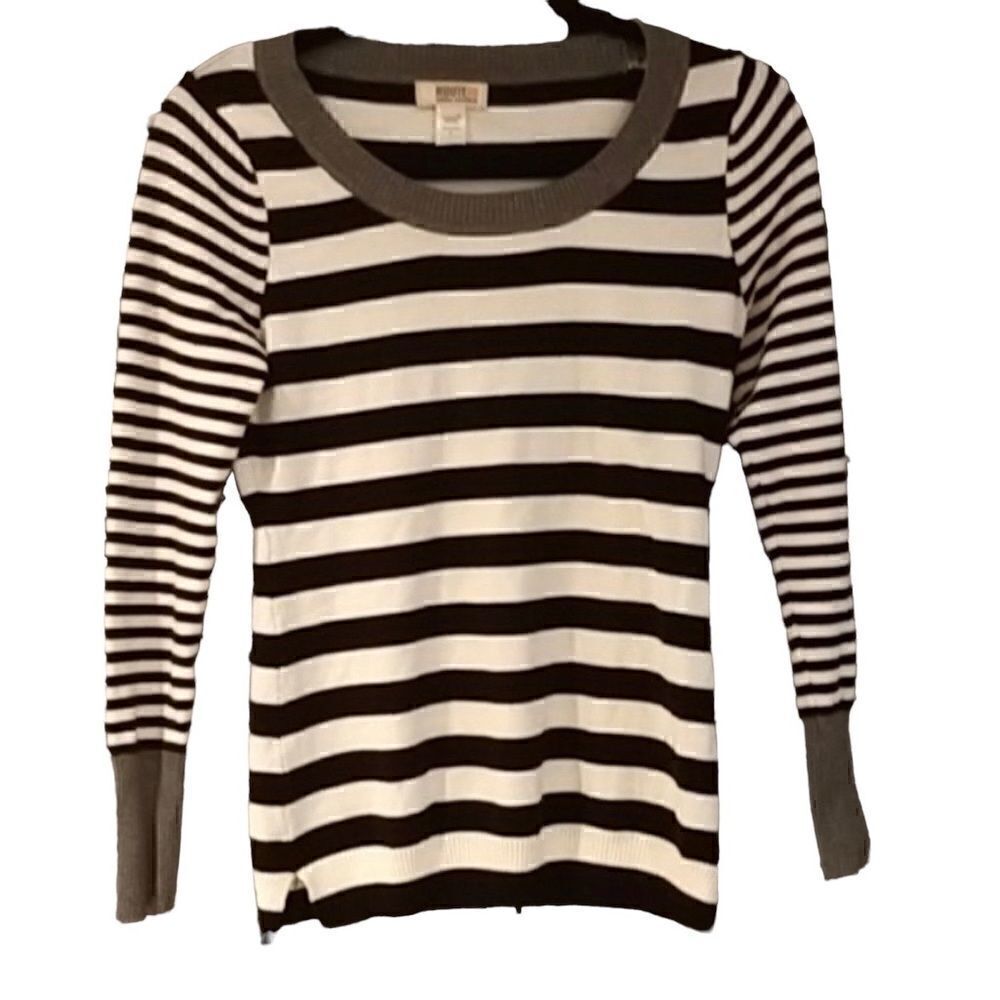 Black & white striped sweater route 66 sz S